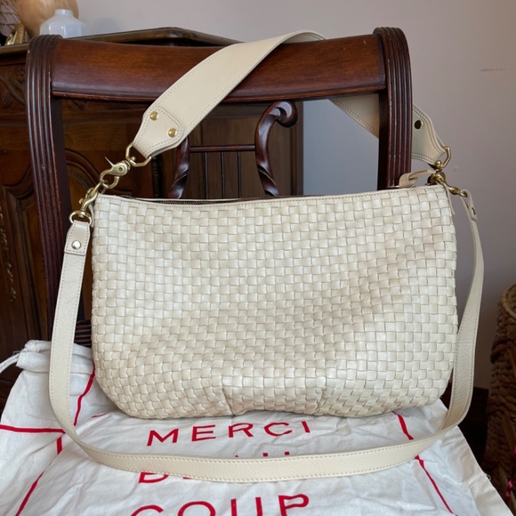 Clare V Moyen Messenger Bag - White Cream / Buttercream - Picture 3 of 11